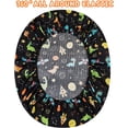 thumbnail image 4 of Dinosaur Space Twin Sheets Set for Boys, Kids Cute Planet Printed Microfiber Bedsheets Deep Pocket Bed Sheet & Pillowcase Sets 3 Pieces, 4 of 4
