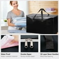 thumbnail image 4 of Large Foldable Storage Bags with Handles for Moving, Travel, and Home Organization – 4-Pack Portable PE Vacuum Bags, 4 of 6