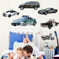 Wallhogs Police Multi-Pack Cutout Wall Decal