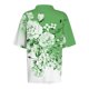 thumbnail image 5 of Fiudx Ofertas Relámpago Blusa con Botones y Cuello Vuelto de Manga Corta con Estampado Cómodo E Informal para Mujer a La Moda, 5 of 5