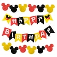 thumbnail image 5 of Banderín de cumpleaños ChuangQi colorido con banderines estilo Mickey, 5 of 5