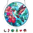 thumbnail image 5 of 83 Pieces Acrylic Suncatcher Jigsaw Puzzle, Unique Acrylic Sun Catcher Puzzle Kit for Doors Garden and Window Hanging, DIY Suncatcher Kits for Adults, 7.48 Inch, 5 of 9