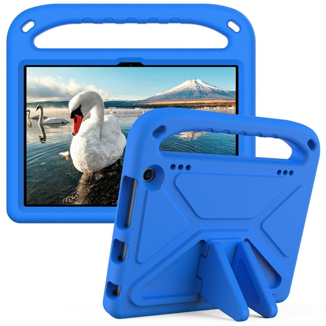 Shockproof EVA Hand-held Stand Cover Case For Amazon Kindle Fire HD 8 2022 HD8 Plus 2020 8.0 Inch Fire 7 2022 Case Kids Tablet blue HD8 plus 2020