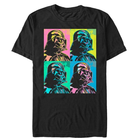 Men's Star Wars Artistic Darth Vader Square  Graphic Tee Black X Large