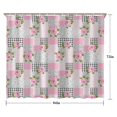 thumbnail image 5 of Pioneer Flower Floral Print Pattern Shower Curtain 84"x72", Bathroom Decorative Shower Curtain Set with 12 Hooks, Waterproof Washable, 5 of 6