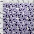 thumbnail image 3 of oneOone Cotton Cambric Violet Fabric Geometric Sewing Craft Projects Fabric Prints By Yard 56 Inch Wide, 3 of 5