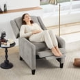 thumbnail image 5 of Bonzy Home Recliner Chair Push Back Upholstered Wingback Fabric Home Theater Single Sofa for Living Room,Gray, 5 of 8
