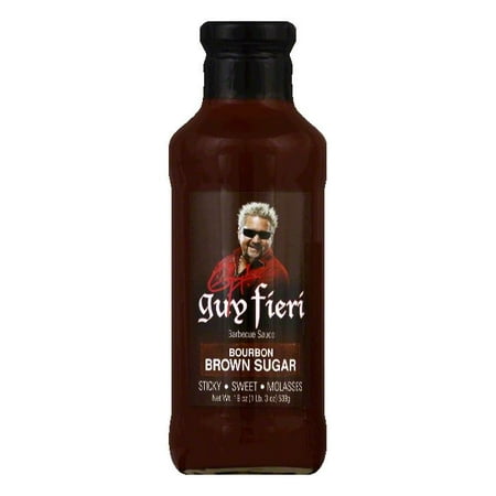 Guy Fieri Brown Sugar Bourbon BBQ Sauce, 19 OZ (Pack of