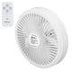 thumbnail image 5 of Ventilador de camping Control remoto portátil Carga USB Tres velocidades Viento Montado en la pared Mini pequeño ventilador de techo eléctrico Blanco, 5 of 10