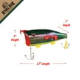 thumbnail image 4 of Rivers Edge Products Firetiger Fishing Lure Mailbox for Outside of Residential Home, Rural Mailbox Constructed of Metal with a Plastic Overmold, UV Resistant, Includes Mounting Hardware, 4 of 7