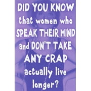 Recycled Paper Greetings Women Who Speak Their Mind Feminine Humorous / Funny Birthday Card for Her : Woman
