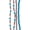 Blue and Violet, variant on John Bead DIY Designer Glass Bead Strand - Opaque Rainbow Mix