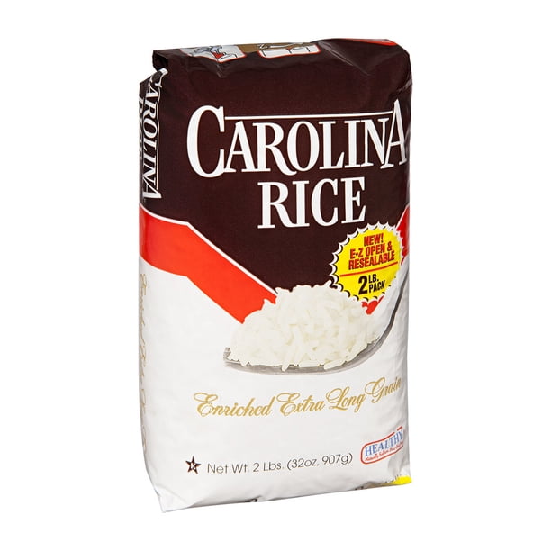 Carolina Long Grain Enriched White Rice, 2-Pound Bag pack of 5 ...