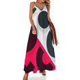 thumbnail image 1 of Vestido sin mangas geométrico con estampado de arte abstracto minimalista Vestidos de mujer Vestidos de playa, 1 of 7