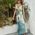 thumbnail image 3 of Watercolor Dandelion Vestido Sin Mangas Para Mujer, Traje De, Ropa De Cumpleaños, Verano, 3 of 5
