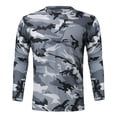 thumbnail image 4 of Babysbule Athletic Men's Sweatshirt, Fashion Men's Casual Slim Camouflage Printed Long Sleeve T Shirt Top Blouse Outfit, 4 of 8