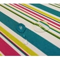 thumbnail image 5 of Tektrum 100% Polyester 60 Inch Round Modern Printed Tablecloth Table Cover - Waterproof/Spill Proof/Stain Resistant/Wrinkle Free - for Camping Picnic, Dinner (Colorful Stripe), 5 of 7