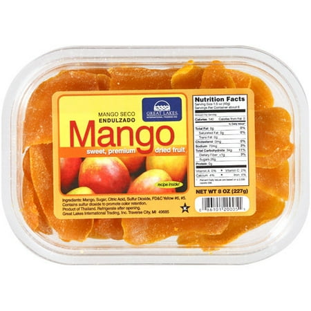 Great Lakes: Mango Dried Fruit, 8 Oz