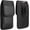 Black -Large, variant on Heavy Duty Phone Holster for iPhone 13 Pro Max 14 Plus/Samsung Galaxy S23 Ultra S22 Ultra S21 FE S20 Plus A54 A53 A52 A51 / Pixel 7 6 / TCL 30 SE Nylon Cell Phone Belt Clip Case Pouch Card Holder (L)