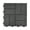 Gray, variant on GroundSmart 16" x 16" x 5/8" Black SmartLoc Brick Rubber Patio Paver, 9 Pack