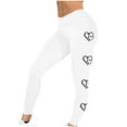 thumbnail image 4 of Awdenio Yoga Pants for Women Plus Size Valentine's Day Leggings for Women High Waist Stretchy Elastic Leggings Pants, 4 of 6