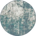 thumbnail image 3 of Unique Loom Outdoor Coastal Collection Area Rug - Okyanus (4' Round Blue/Ivory), 3 of 7