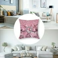thumbnail image 5 of BANET ( ) Reversible Throw Pillow Covers Pastel Pink Square Cushion Covers Set of 2 for Kids Pillow Covers Home Decor Dreamy 18x18in, 5 of 7
