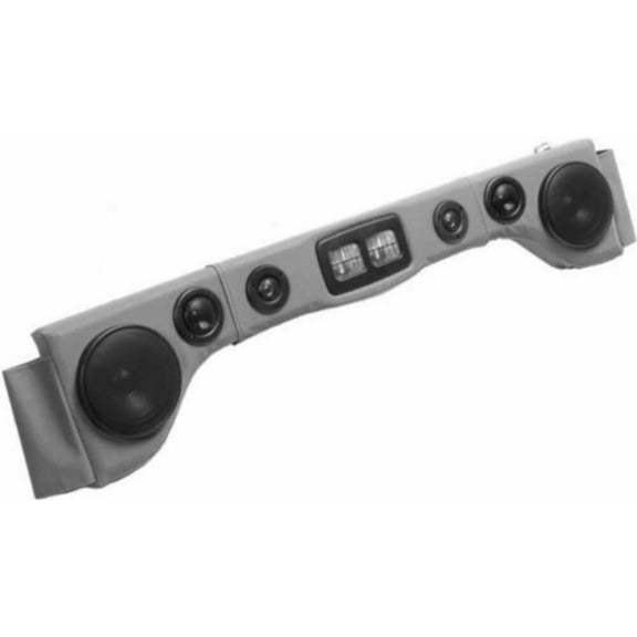 Restored 6-Speaker Soundbar Jeep Wrangler Cj Tj Yj Sound Bar Grey (Refurbished)
