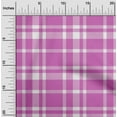 thumbnail image 2 of oneOone Rayon Purple Fabric Tartan Dress Material Fabric Print Fabric By The Yard 56 Inch Wide, 2 of 4