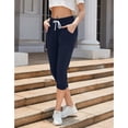 thumbnail image 3 of SPECIAL MAGIC Women's Cropped Sweatpants Capri Jogger Pants with Drawstring Waist and Side Pockets for Running Lounge Yoga, 3 of 8