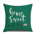 thumbnail image 3 of Light Blue Geometric Pillow Covers 18x18" Set of 4, Decorative Couch Pillow Cover for Sofa, Linen Cushion Case Outdoor Home Decoration, Green, 3 of 8