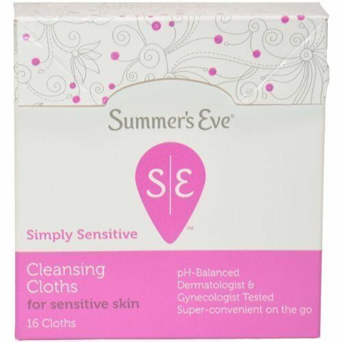 Summer's Eve Cleansing Cloths Simply Sensitive Skin Fresh 16 ct, 4-Pack