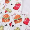 thumbnail image 7 of XIAONU Women's Burger Fries Soda Print Pajama Set Loose Short Sleeve Notched Collar Sleep Set Soft Fun Sleep Pajamas, 7 of 7