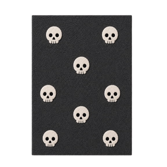 Halloween Ghost Flannel Throw Blanket, Neutral Embossed Skull Pattern Soft Polyester Decorative Blanket For Sofa Bed Couch Fall Home Decor(27.6*39.4 in)D