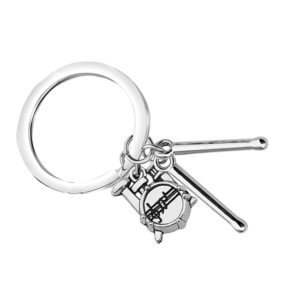 Rock Drum Keychain Percussion Drumsticks Drum Player Band Key Organizer Keychain Handbag Pendant Student