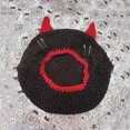 thumbnail image 6 of Hat Devil Horn Hat Knit Devil Hat Halloween Funny Hat Beanies knit Beanies Party Hat Skullies Beanies, 6 of 8