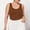 *Coffee, variant on ClodeEU Women's Plus Size Solid Color U Neck Lace Trim Spaghetti Strap Sleeveless Tank Top ,Casual Camisole Coffee,Womens Plus XXXXXL