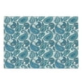 thumbnail image 1 of Paisley Cutting Board, Ocean Inspired Design with Stripes and Flowers Abstract Background Image Print, Decorative Tempered Glass Cutting and Serving Board, Large Size, Blue and White, by Ambesonne, 1 of 1
