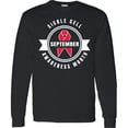 thumbnail image 3 of Inktastic Sickle Cell Awareness Month September with Red Ribbon Long Sleeve T-Shirt, 3 of 5