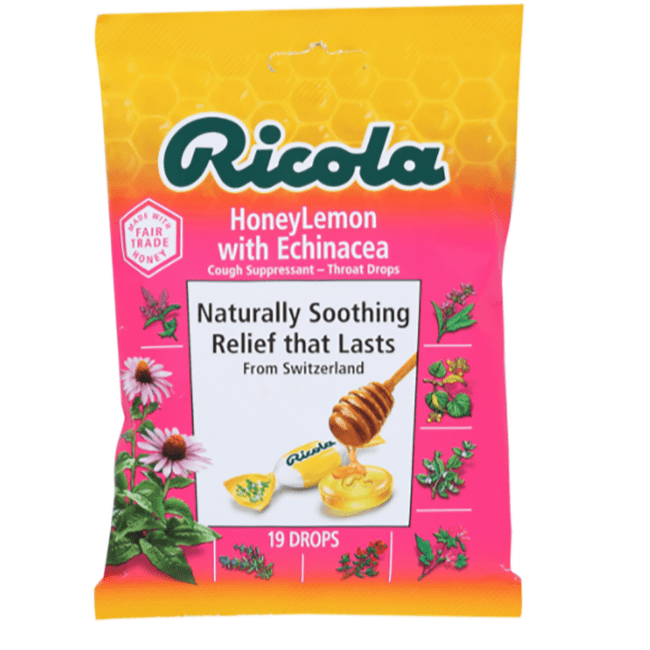 Ricola Honeylemon with Echinacea Cough Suppressant Throat Drop 19 Ct