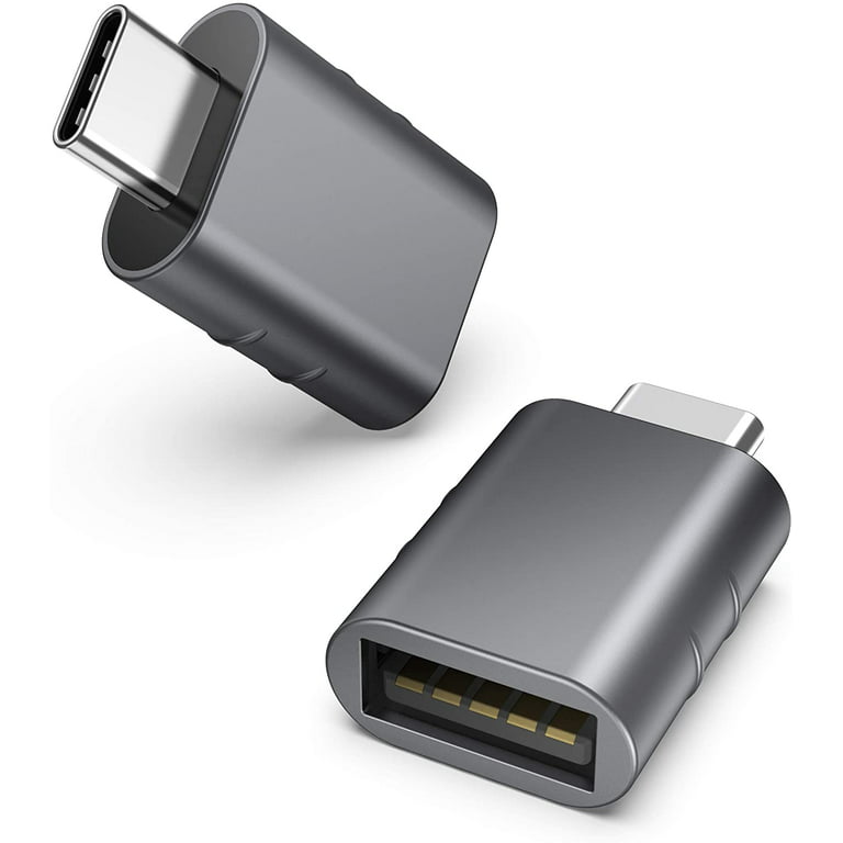 Tænk fremad Næsten død Kritisk USB C to USB Adapter Pack of 2 USB C Male to USB3 Female Adapter Compatible  with iMac 2021 iPad Pro 2021 MacBook Pro 2020 MacBook Air 2020 Dell XPS and  Other