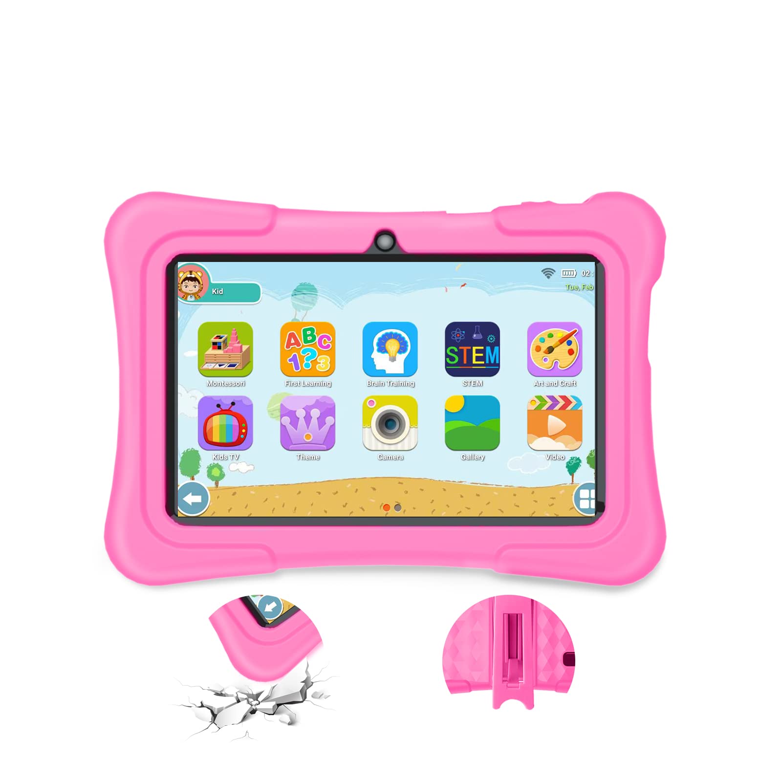 Kids Tablet 7 inch Android 11 Tablet for Kids, 3GB RAM 32GB ROM Toddler ...