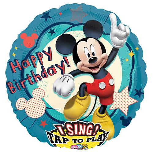 LOONBALLOON Singing Balloons, 28″ MICKEY CLUBHOUSE BIRTHDAY SING-A-TUNE -  