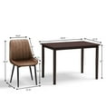 thumbnail image 2 of Gymax 5 Piece Dining Set Table and 4 Padded Seat Chairs Home Kitchen Furniture Modern, 2 of 9