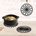thumbnail image 6 of LQQBOX 3Pcs Silicone Trivet Mat 7.9inch Anti-Slip Heat-Resistant Hot Pad Set Hollow Flower Shape Non-Stick Decorative Mat for Home Kitchen, 6 of 7