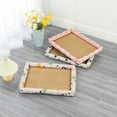 thumbnail image 5 of Pet Ice Pad Mat, Washable Natural Rattan Pet Cooling Mat Bed For Dogs Cats, Pets Ice Pad Rattan Mat Nest, Summer Pet Woven Breathable Square Mat Sleeping Pad With Pillow For Dogs Cats, 90*70cm Grey, 5 of 8