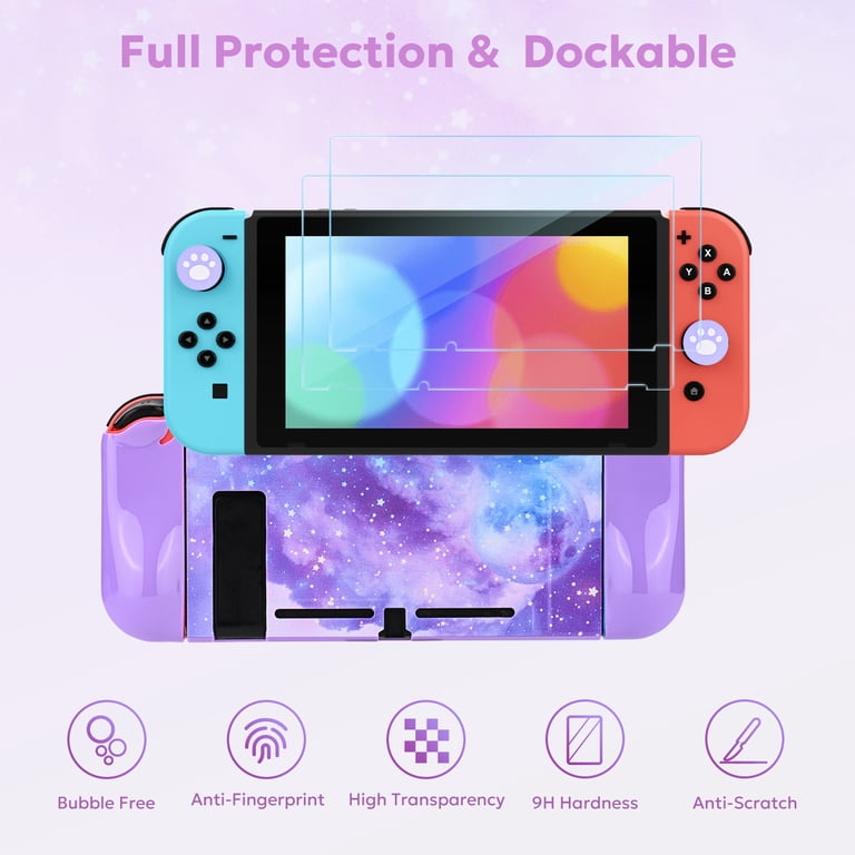 Waterproof NS Switch Case, 14 in 1 Bundle: Carrying, Protective
