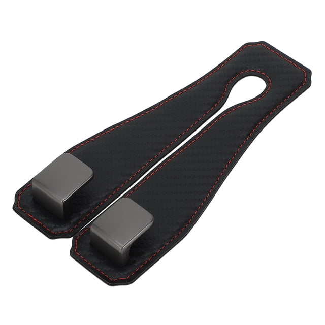 Ofertas Únicas 1 Pc Gancho Universal para Reposacabezas de Asiento de Automóvil para Bolsos y Mochilas Negro Rojo 6.50"x1.15"