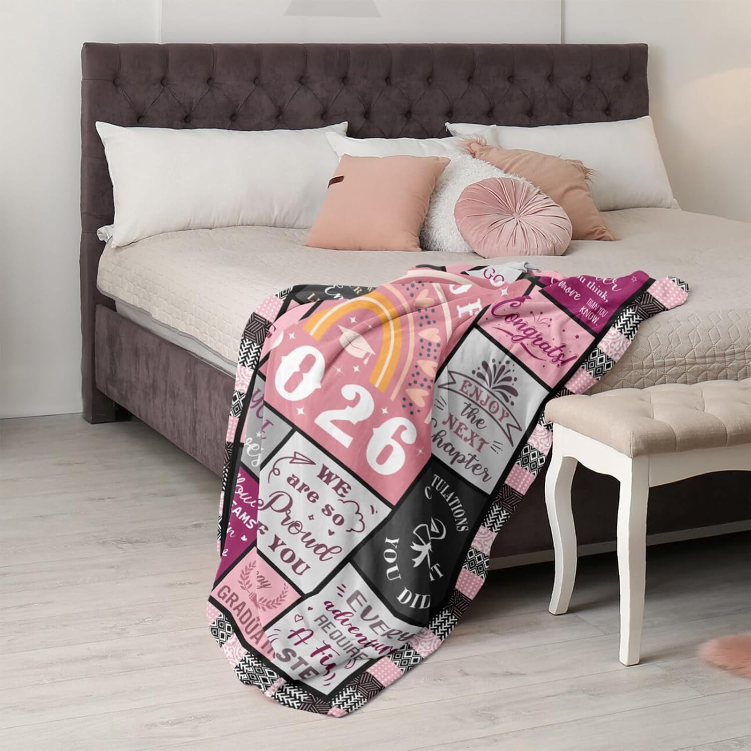 Graduation Gifts 2026 Blanket, Class of 2026 High School College Masters Degree Graduation Gifts for Her Women, Graduation Gift Ideas