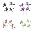 thumbnail image 1 of 12Pcs Witch Shape Cake Toppers Halloween Witch Broom Cupcake Picks Toppers Party Decor(Mixed Color, As Shown), 1 of 3